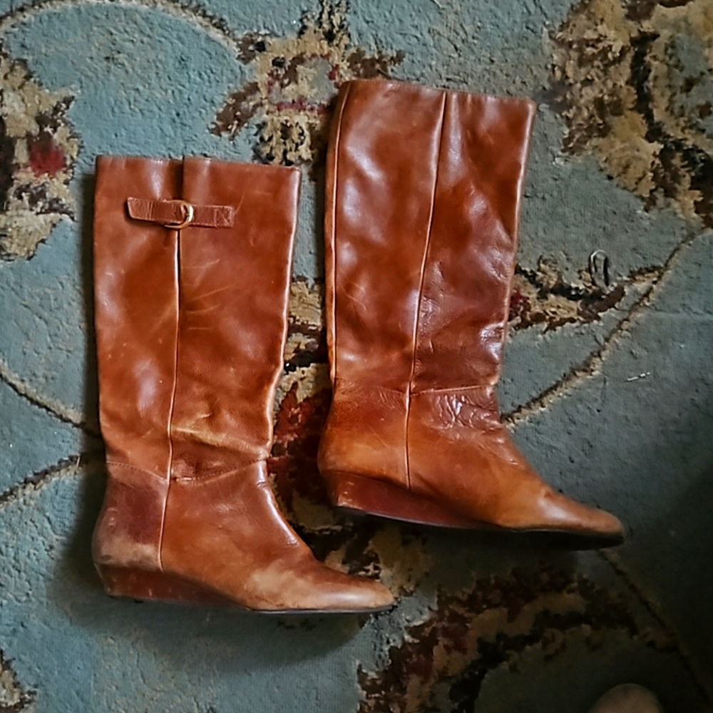 Brown Steve Madden Intyce Knee High Boots